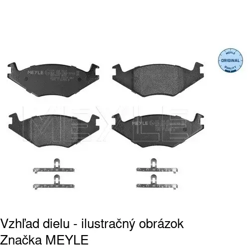 Brzdové dosky POLCAR S70-0072 - obr. 1