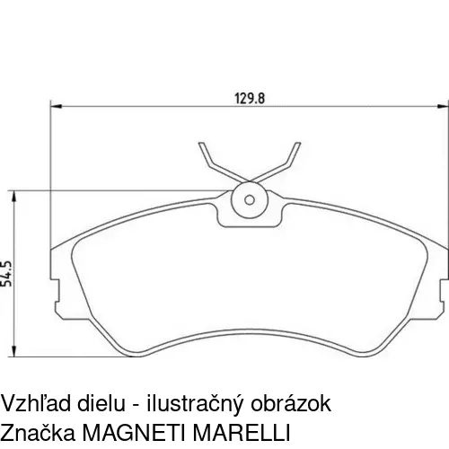 Brzdové dosky POLCAR S70-0079 - obr. 2