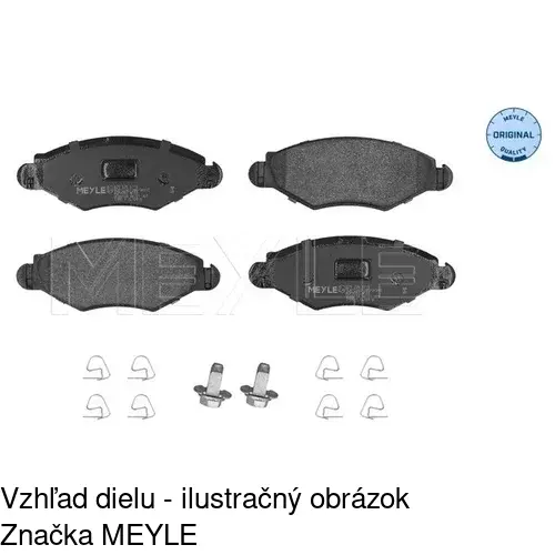 Brzdové dosky POLCAR S70-0116