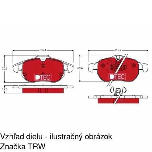 Brzdové dosky POLCAR S70-0128 - obr. 4