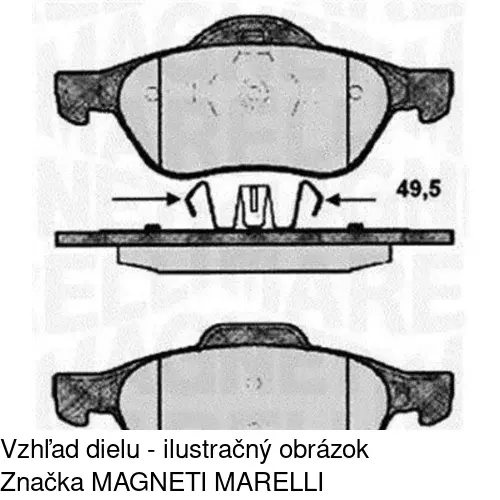 Brzdové dosky POLCAR S70-0131 - obr. 5