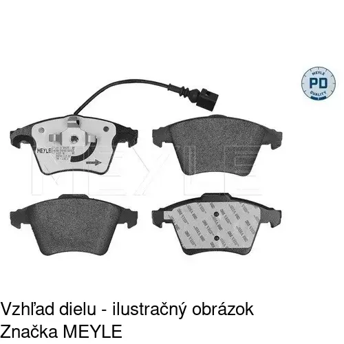 Brzdové dosky POLCAR S70-0136 - obr. 2