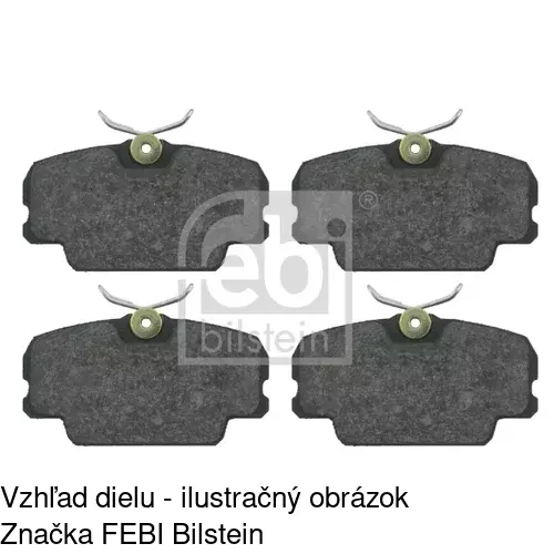 Brzdové dosky POLCAR S70-0152 - obr. 2