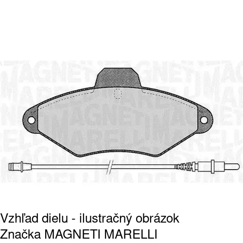 Brzdové dosky S70-0179 /POLCAR/ - obr. 4