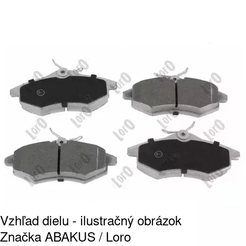 Brzdové dosky S70-0202 /POLCAR/ - obr. 5