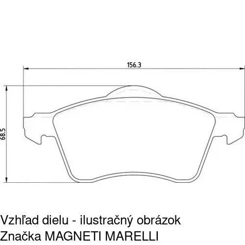 Brzdové dosky POLCAR S70-0204