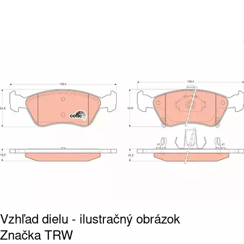 Brzdové dosky POLCAR S70-0207 - obr. 2