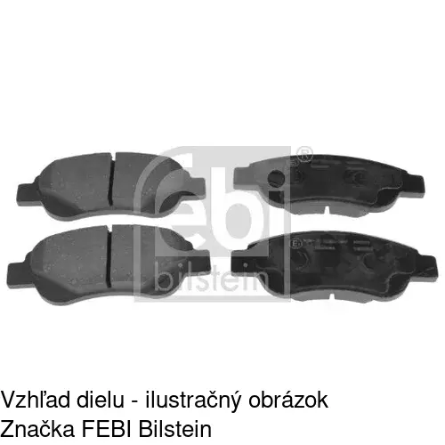 Brzdové dosky POLCAR S70-0214