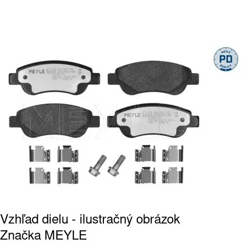 Brzdové dosky POLCAR S70-0214 - obr. 3