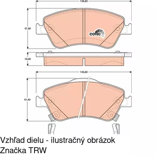 Brzdové dosky POLCAR S70-0241 - obr. 3