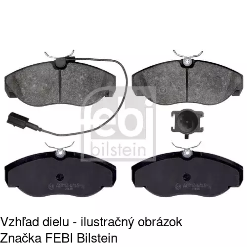 Brzdové dosky POLCAR S70-0243 - obr. 1