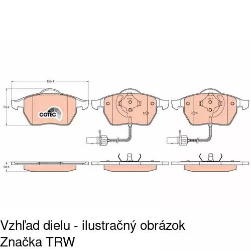 Brzdové dosky POLCAR S70-0247 - obr. 3