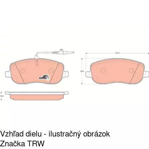 Brzdové dosky POLCAR S70-0250 - obr. 5