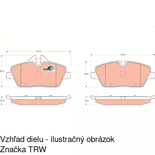 Brzdové dosky POLCAR S70-0252 - obr. 4