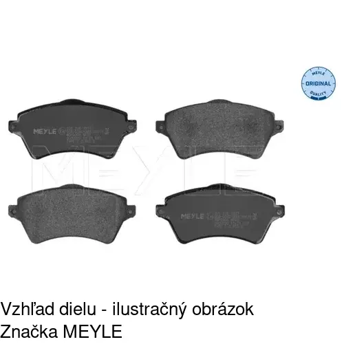 Brzdové dosky POLCAR S70-0257 - obr. 2