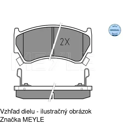 Brzdové dosky POLCAR S70-0269 - obr. 2