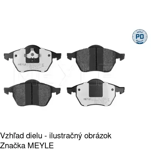 Brzdové dosky POLCAR S70-0271 - obr. 1