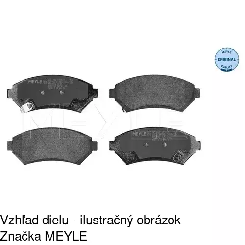 Brzdové dosky POLCAR S70-0276 - obr. 1