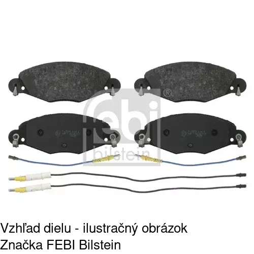 Brzdové dosky POLCAR S70-0288 - obr. 2