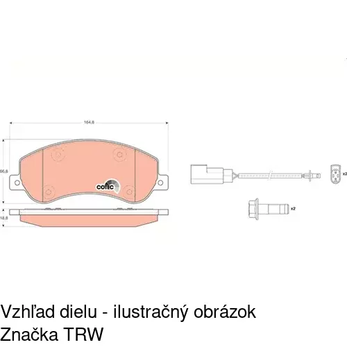 Brzdové dosky POLCAR S70-0297 - obr. 5