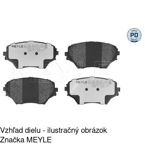 Brzdové dosky S70-0311 /POLCAR/ - obr. 2