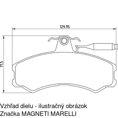 Brzdové dosky POLCAR S70-0334 - obr. 5