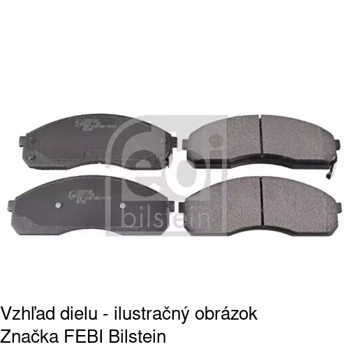 Brzdové dosky POLCAR S70-0382 - obr. 2