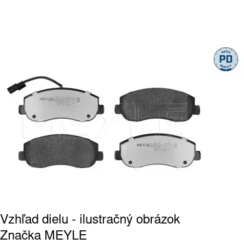 Brzdové dosky POLCAR S70-0387 - obr. 1