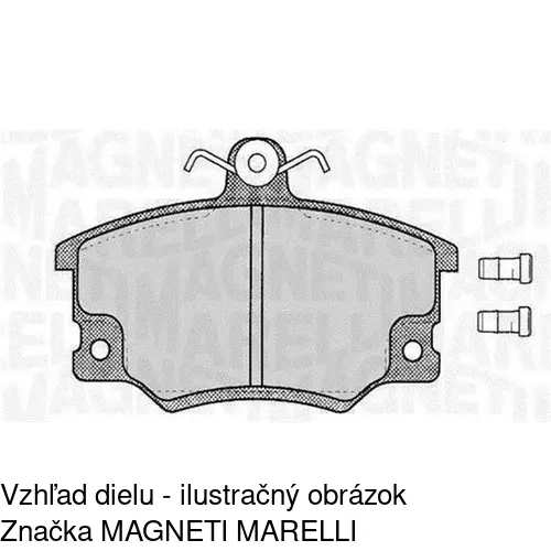 Brzdové dosky POLCAR S70-0393 - obr. 1