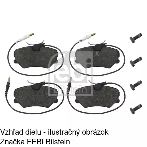 Brzdové dosky POLCAR S70-0395 - obr. 2