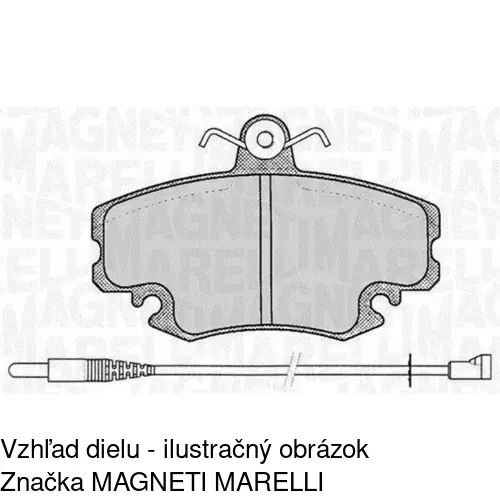 Brzdové dosky POLCAR S70-0413 - obr. 1