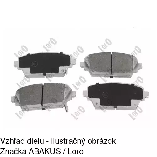 Brzdové dosky POLCAR S70-0419 - obr. 3