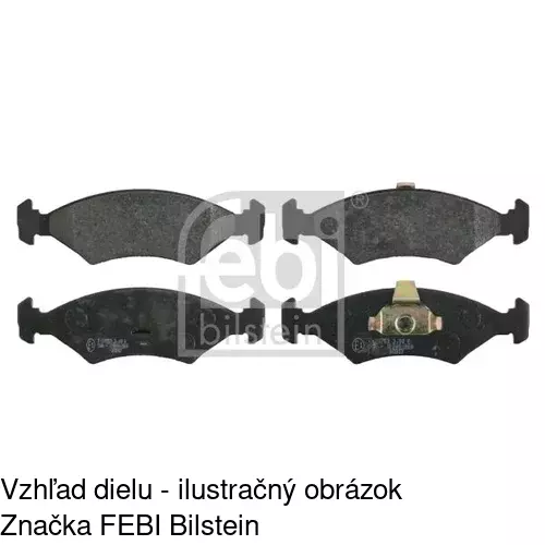 Brzdové dosky POLCAR S70-0428 - obr. 1