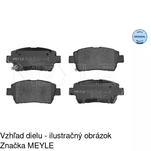 Brzdové dosky POLCAR S70-0436 - obr. 1