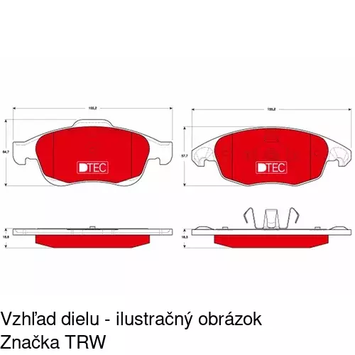 Brzdové dosky POLCAR S70-0447 - obr. 4