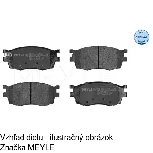 Brzdové dosky POLCAR S70-0465 - obr. 2