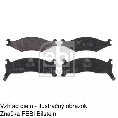 Brzdové dosky POLCAR S70-0466 - obr. 1