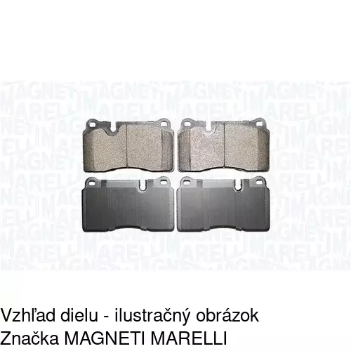 Brzdové dosky POLCAR S70-0491 - obr. 1