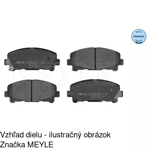 Brzdové dosky POLCAR S70-0544 - obr. 1