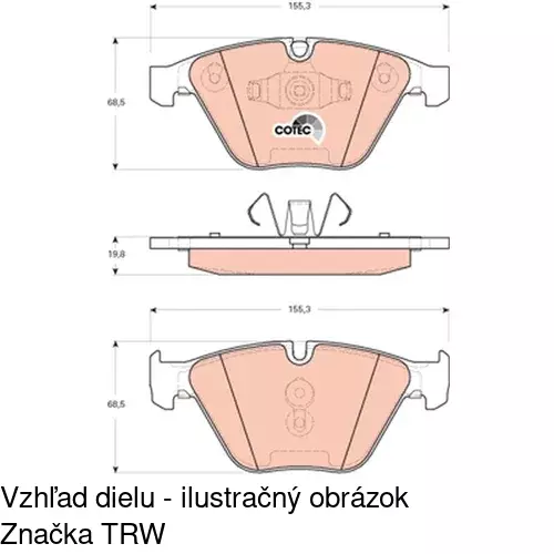 Brzdové dosky POLCAR S70-0587 - obr. 4