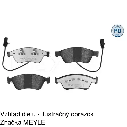 Brzdové dosky POLCAR S70-0591 - obr. 1