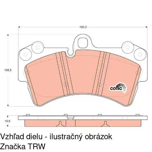 Brzdové dosky POLCAR S70-0603 - obr. 3