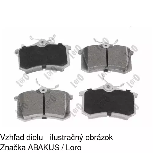 Brzdové dosky POLCAR S70-1001 - obr. 3