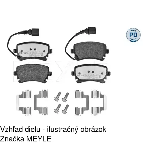 Brzdové dosky POLCAR S70-1113 - obr. 2