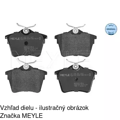 Brzdové dosky POLCAR S70-1126 - obr. 2