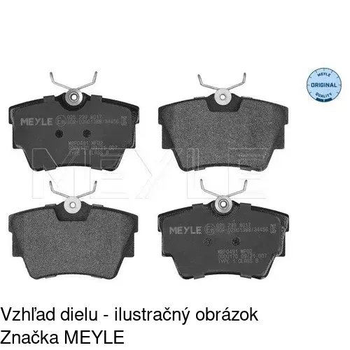 Brzdové dosky POLCAR S70-1129 - obr. 2