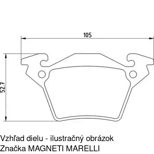 Brzdové dosky POLCAR S70-1130