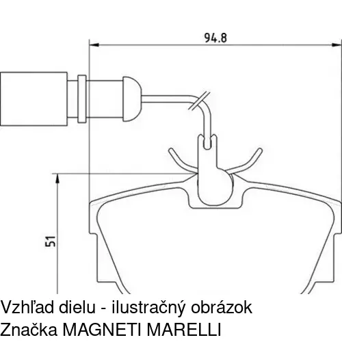 Brzdové dosky POLCAR S70-1164 - obr. 5