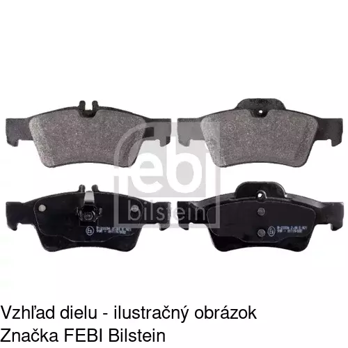 Brzdové dosky POLCAR S70-1193 - obr. 1