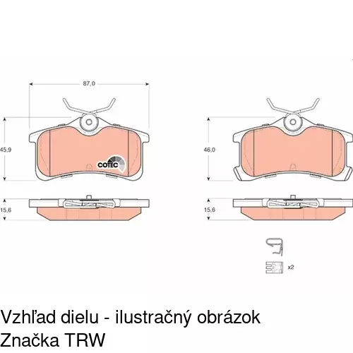 Brzdové dosky POLCAR S70-1348 - obr. 5